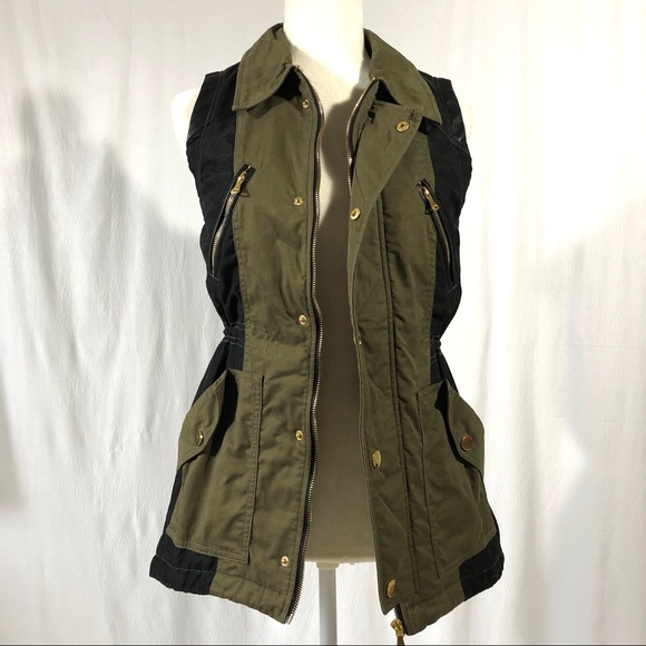 Fate Jackets & Blazers - Stitch Fix Fate Quilted Army Green Utility Vest
